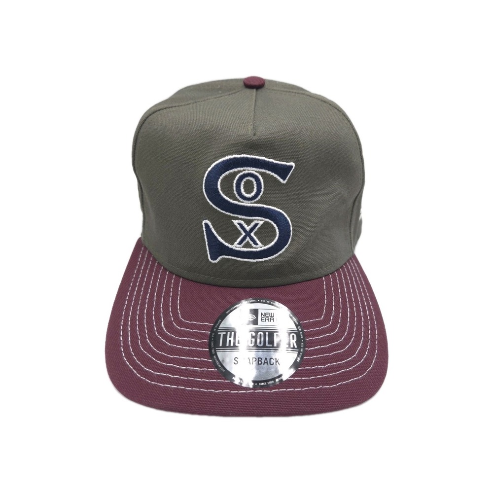 Chicago White Sox New Era The Golfer Two Tone ColorPack Olive/Burgundy Hat New